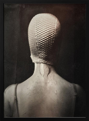 Pensive Swimmer's Back | Poster - Black Metal Frame Interior