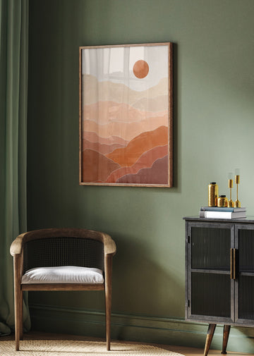 Warm Desert Layers | Poster - Room Interior 2
