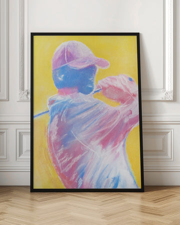 Vibrant Golf Swing | Poster - Room Interior 1