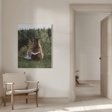Peaceful Forest Embrace | Canvas - Room Interior 1