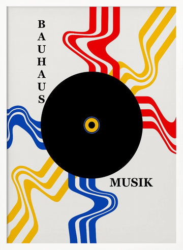 Bauhaus Music Record | Poster - White Frame Interior