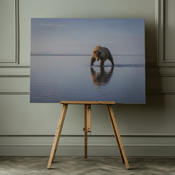 Majestic Bear Reflection | Canvas - Room Interior 1