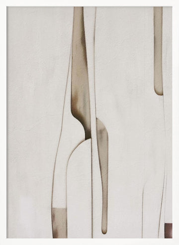 Organic Abstract Forms | Poster - White Frame Interior