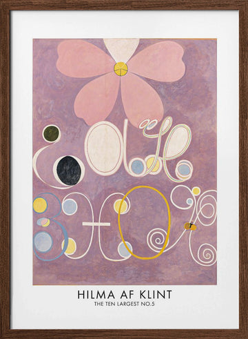 The Ten Largest No.5 Poster | Poster - Walnut Frame Interior