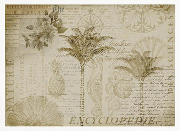 Tropical Botanical Exploration | Poster - White Frame Interior