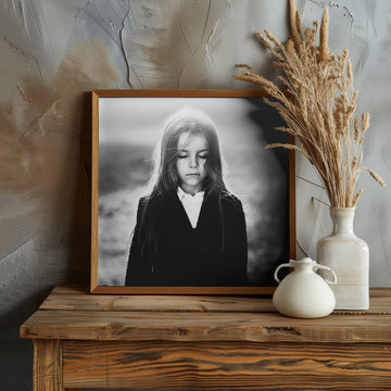 Peaceful Child Portrait | Poster - Room Interior 1