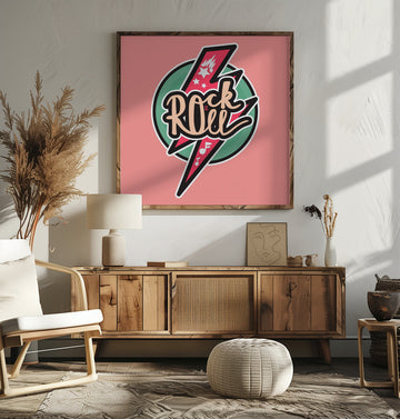 Rock and Roll Lightning | Poster - Room Interior 2