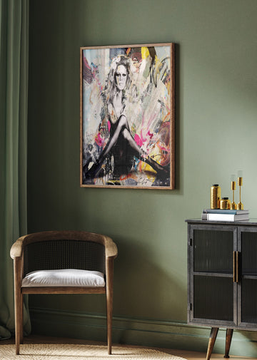 Glamorous Pop Art Woman | Poster - Room Interior 2