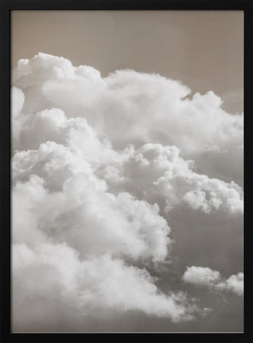 Sandy Clouds | Poster - Black Frame Interior
