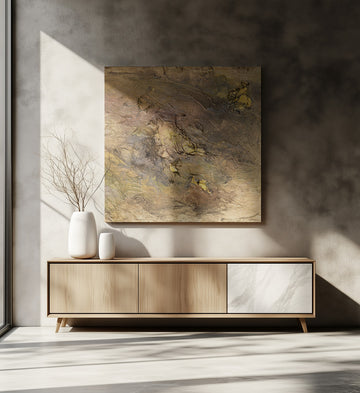 Golden Rider Relief | Canvas - Room Interior 2