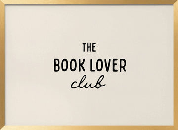 The Book Lover Club | Poster - Gold Frame Interior