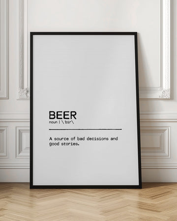 Funny Beer Definition | Poster - Room Interior 1