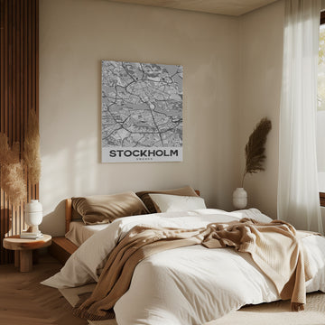 Stockholm Sweden Map | Canvas - Room Interior 2