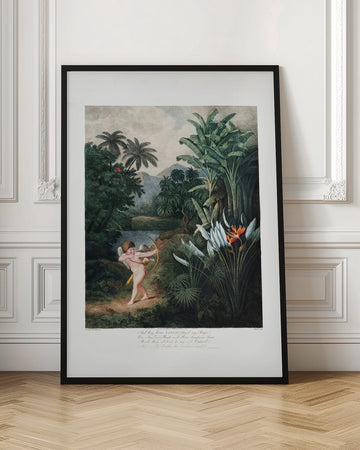 Cupid Inspiring Plants with Love from The Temple of Flora (1807) | Poster - Room Interior 1