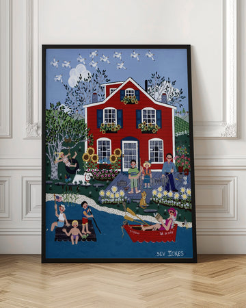 Little Red Cottage | Poster - Room Interior 1