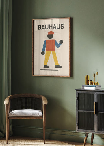 Bauhaus Walking Figure | Poster - Room Interior 2
