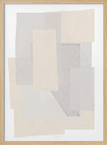 Textured Layers | Poster - Wood Frame Interior