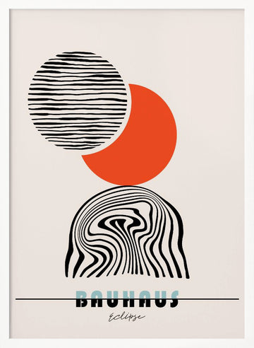 Bauhaus Eclipse | Poster - White Frame Interior