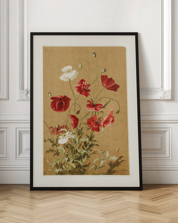 Poppies No. 3 By Ellen Thayer Fisher | Poster - Room Interior 1