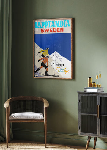 Retro Ski Adventure | Poster - Room Interior 2