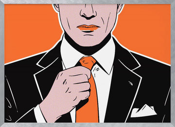 Sharp Dressed Man | Poster - Silver Frame Interior