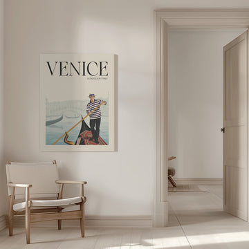 Venice Gondolier Scene | Canvas - Room Interior 1
