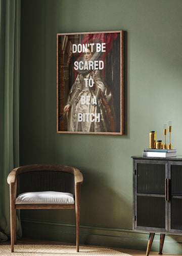 Empowering Queen Portrait | Poster - Room Interior 2
