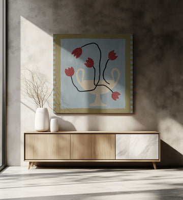 Out of Vase Blooms 6 | Canvas - Room Interior 2