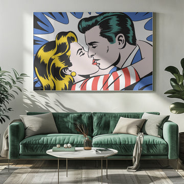 Romantic Comic Kiss | Poster - Room Interior 1