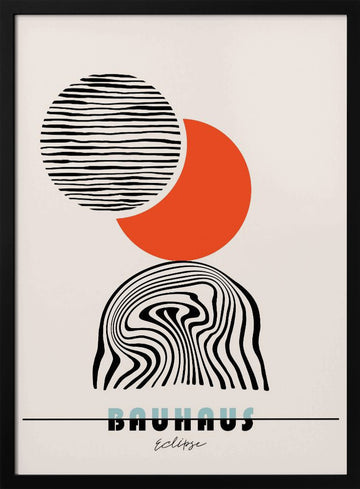 Bauhaus Eclipse | Poster - Black Metal Frame Interior
