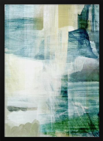 Serene Abstract Flow | Poster - Black Metal Frame Interior