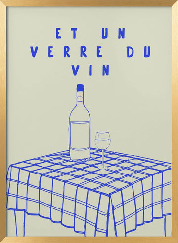 Etunverreduvin | Poster - Gold Frame Interior