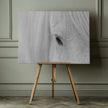 White Horse Gaze | Canvas - Room Interior 1