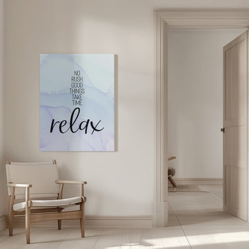 Serene Relaxation Quote | Canvas - Room Interior 1