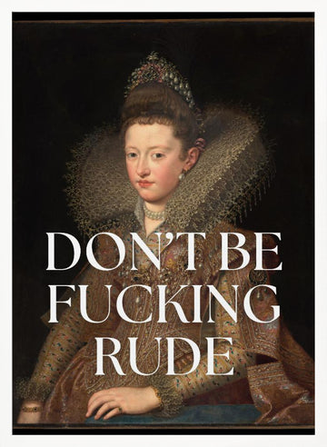Sassy Royal Portrait | Poster - White Frame Interior