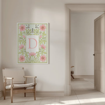 Art Nouveau Floral D | Canvas - Room Interior 1