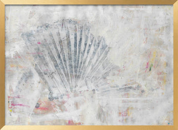Faded Fan Abstract | Poster - Gold Frame Interior