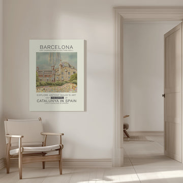 Barcelona Gaudi Landmarks | Canvas - Room Interior 1
