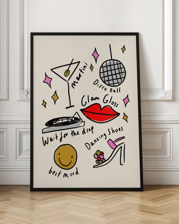 Glam Disco Fun | Poster - Room Interior 1