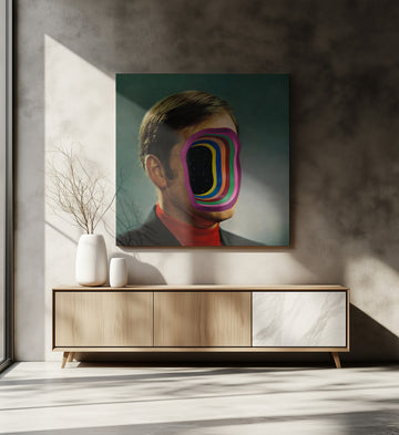 Man's Cosmic Face | Canvas - Room Interior 2