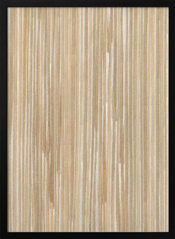 Natural Vertical Lines | Poster - Black Metal Frame Interior