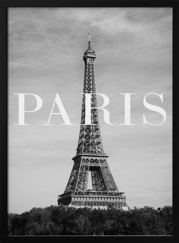 Eiffel Tower Paris | Poster - Black Metal Frame Interior