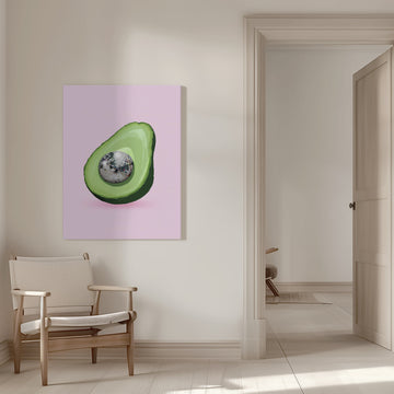 Avocado Disco Ball | Canvas - Room Interior 1