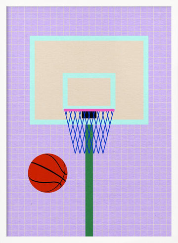 New York Basketball | Poster - White Frame Interior