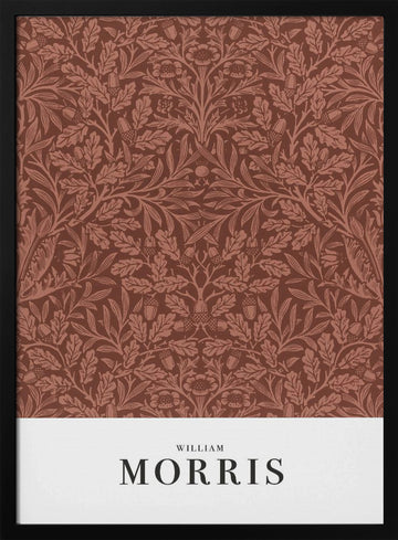 Acorns and oak leaves | Poster - Black Metal Frame Interior