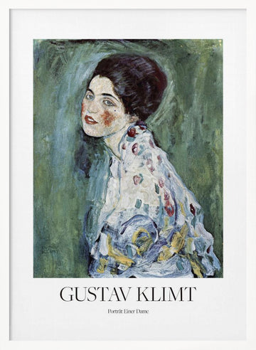 Porträt Einer Dame (1916–1917) Poster | Poster - White Frame Interior