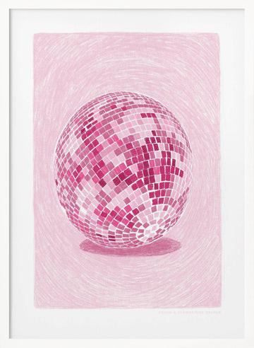 Pandc Discoball Copy 2 | Poster - White Frame Interior