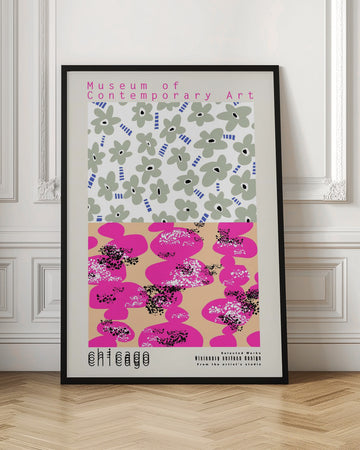 Vibrant Abstract Flowers | Poster - Room Interior 1