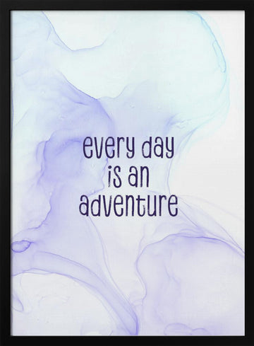 Everyday Adventure Abstract | Poster - Black Metal Frame Interior