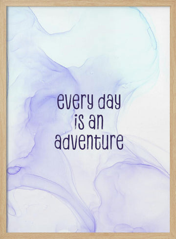 Everyday Adventure Abstract | Poster - Wood Frame Interior